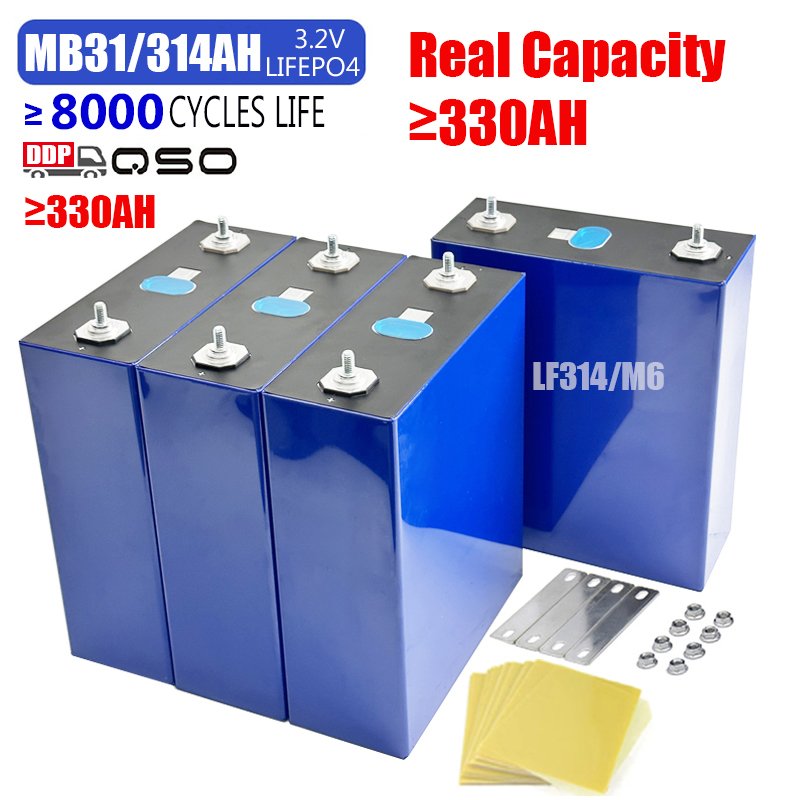 8000~10000 Cycle MB31 Lifepo4 314Ah Prismat Lithium Ion Battery Zellen 3.2V 360 320 314 AH 280Ah 320Ah 360Ah Solar Bateria Cell