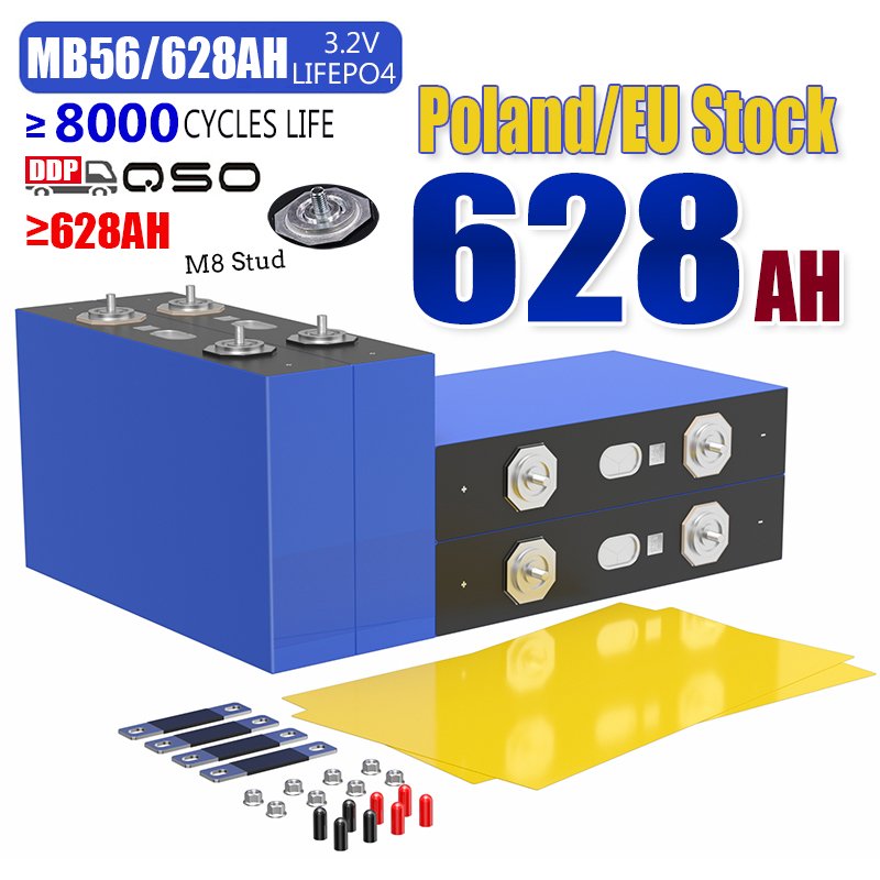 Eu Stock MB56 Lifepo4 Celda De 668AH 688Ah Evemb56 3.2V Hithium 1175Ah 628AH Ue LFP 628 1175 AH 680Ah Lithium Battery 660AH Cell