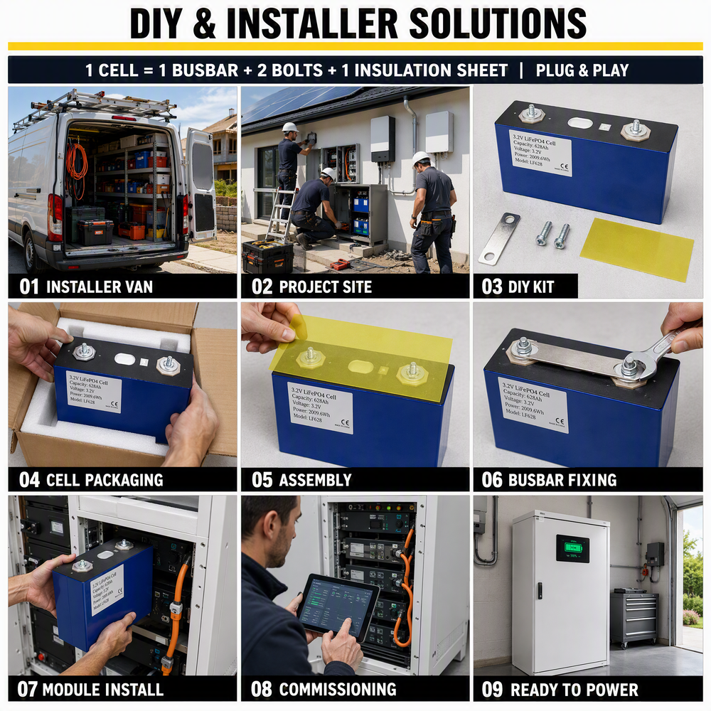 Lf668 690ah 700ah mb56 lf 668ah LiFePO4 célula lipo4 668 ah 3.2v 688ah 680ah bateria de lítio 660ah célula para 12v 24v 48v caixa diy - image 4