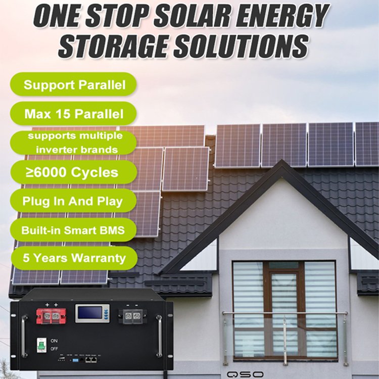 Rafa monte 48V LiFePO4 100Ah 200Ah 300Ah 51.2 48V Volt 15Kw 10Kwh Güneş 51.2v 15Kwh Lityum Demir Fosfat Sunucu Raf Pil - image 2