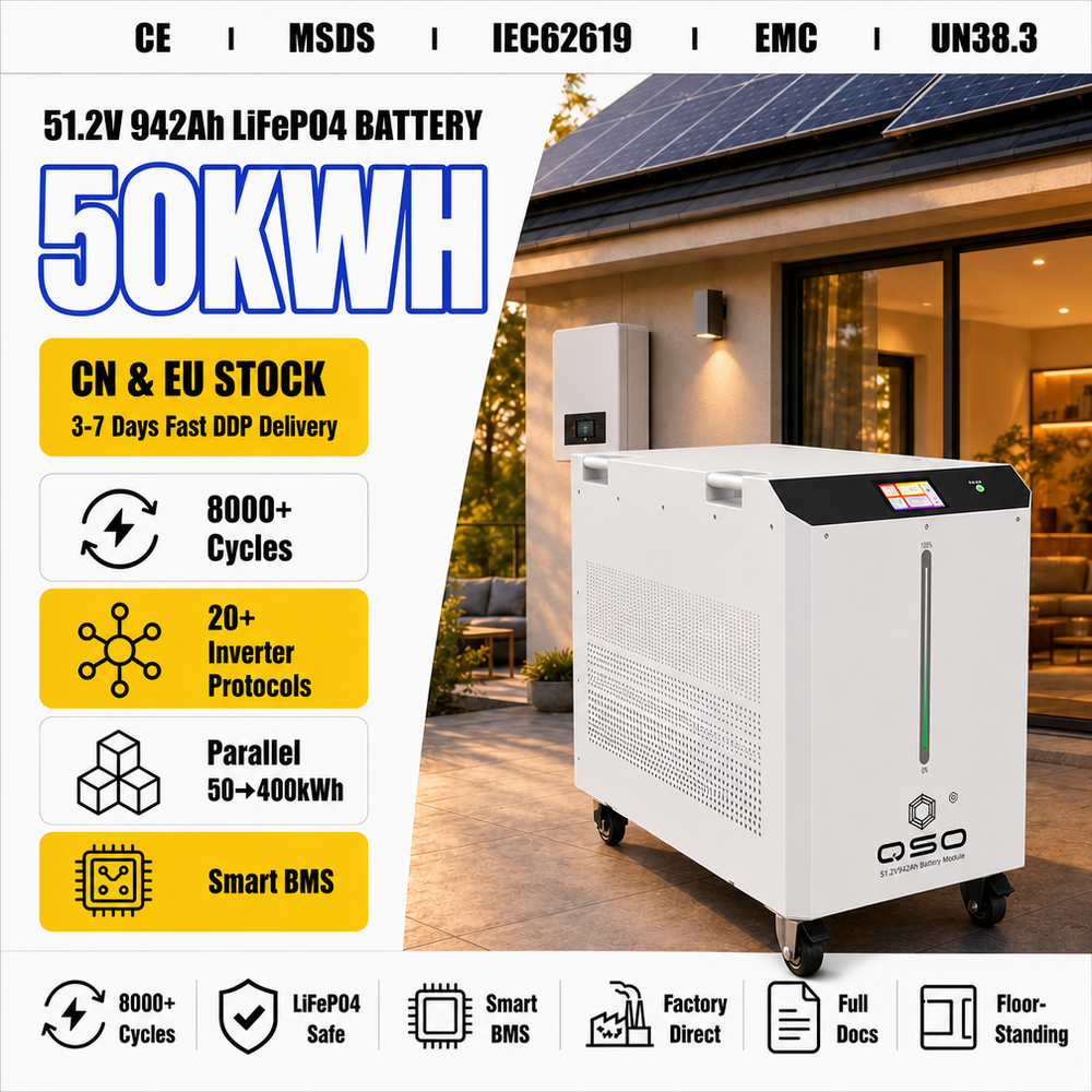 51.2V 50KWH 900AH 942AH 1000Ah Solar Accu 50KW 48Kwh 100 50 Kwh KW 48V1000Ah Speicher 100Kwh Au Lithium 48V Lifepo4 Battery Pack