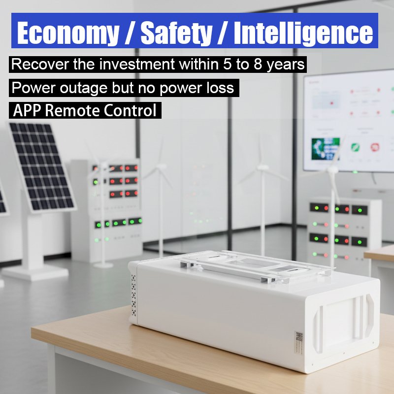 51.2V 314Ah 340Ah 4nrgy 16kwh 17 15 16 KWH KW Home Solar Batteriespeicher 17KW 18KW 18KWH 17KWH Lithium 48V LiFePO4 Batteriepack - image 5