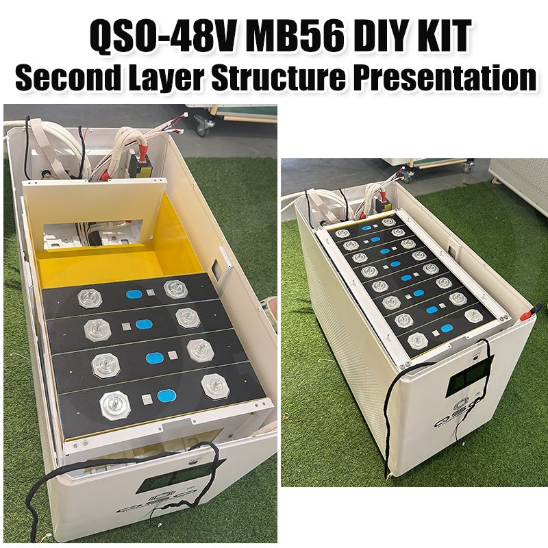 DDP Eu Stock MB56 Diy Box Kit Doe-het-zelfkit With 16S 300A JK BMS/64 Kwh 32Kwh 48V Evemb56 628AH Lifepo4 Lithium Battery Case - image 4