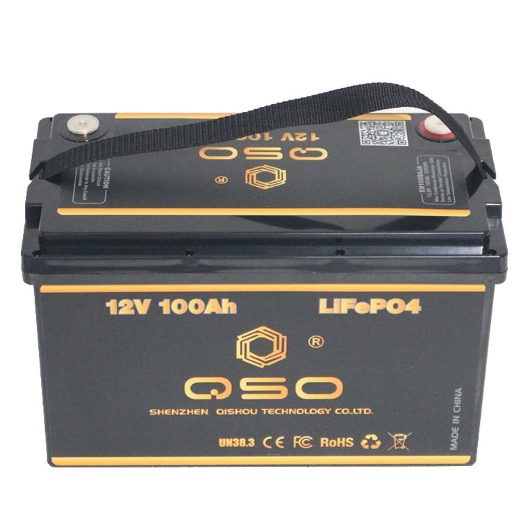 QSO Deep Cycle 12V100Ah 100Ah 90 100 120 Amp Lithium Iron Phosphate Lifepo 24V 25.6V 200AH 300Ah 314Ah 12V Lifepo4 Battery Pack