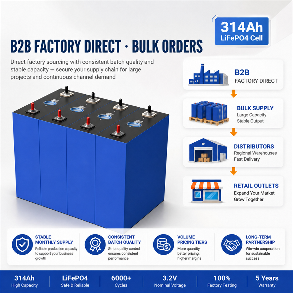 Polen Eu Stock REPT 314Ah LiFePO4 324AH 320AH 628AH 314 340 345AH 392 315AH 392Ah 3.2V Lager Calb/345Ah Lithium-Batteriezelle - image 5