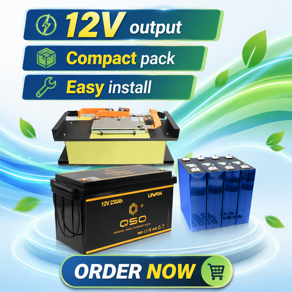 BMS 4S 12V Lifepo4 200Ah 100Ah 300Ah 100 300 200 Ah 12V400Ah 400Ah 500Ah 600Ah Solar Baterie Solaire En 24V Lithium Battery Pack