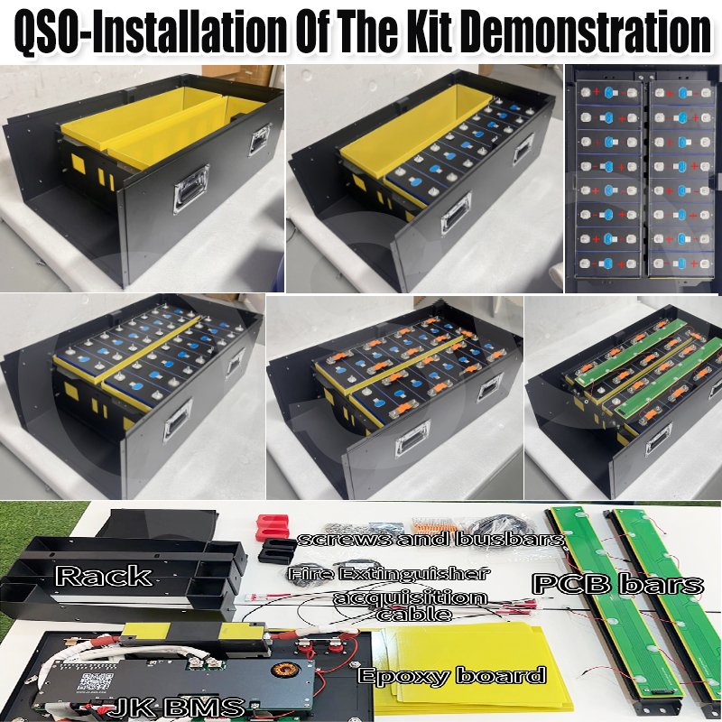 QSO, бесплатный налог/доставка, DDP, европейский склад, 48 В, 16 S V19 Jk Bms, комплект «сделай сам», 280 Ач, 314 Ач, 320 Ач, 330 Ач, 300 Ач, 48 В, LiFePO4, чехол для батарейного отсека - image 5