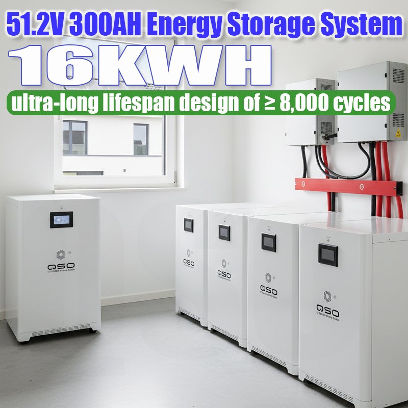 QSO Eu Stock 16.8Kwh 4nrgy 16kwh 15 16 Kw KWH All in One Solarspeicher 15KWh 10Kw 51.2V 314AH 48V Lifepo4 Lithium Battery PACK - image 2