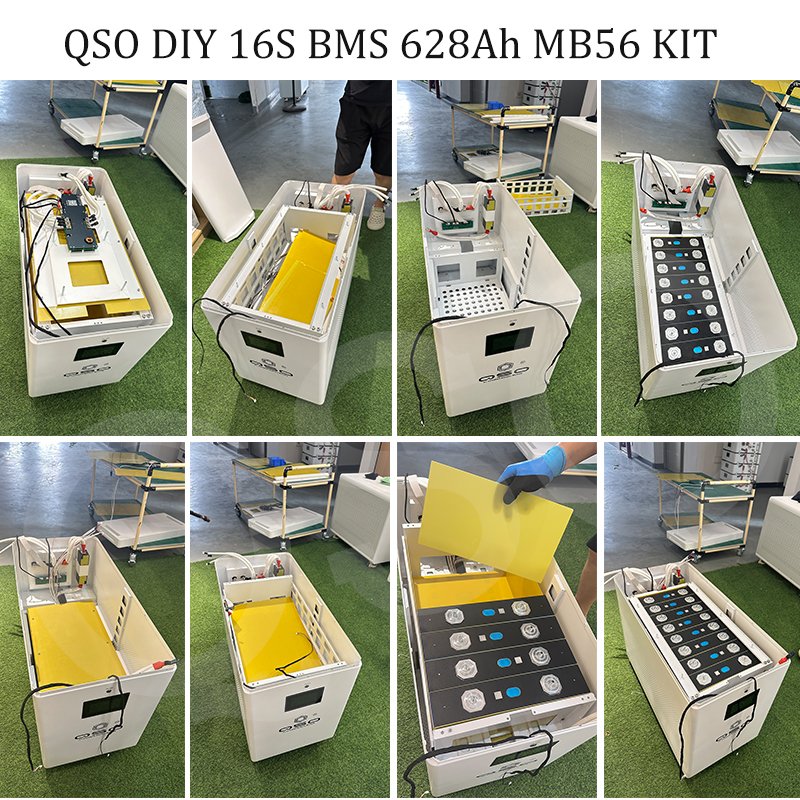 QSO Dikey 16 S Mb56 Diy Kutusu 32kw Pil Kutusu Batterijdoos LiFePO4 Hücre Kiti Evemb56 625ah 680ah 620ah 650ah 628Ah Pil Kutusu - image 2