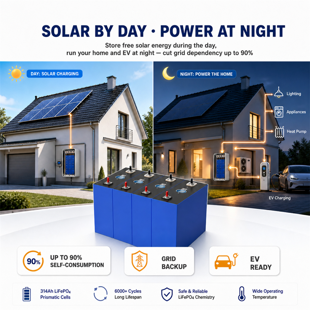 DDP Poland Rept 314Ah Lifepo4 330Ah 314Pro 3.2V Lf314 Cornex 324AH 345AH 324 320 314 340 AH Amp 340Ah Solar Lithium Battery Cell - image 6
