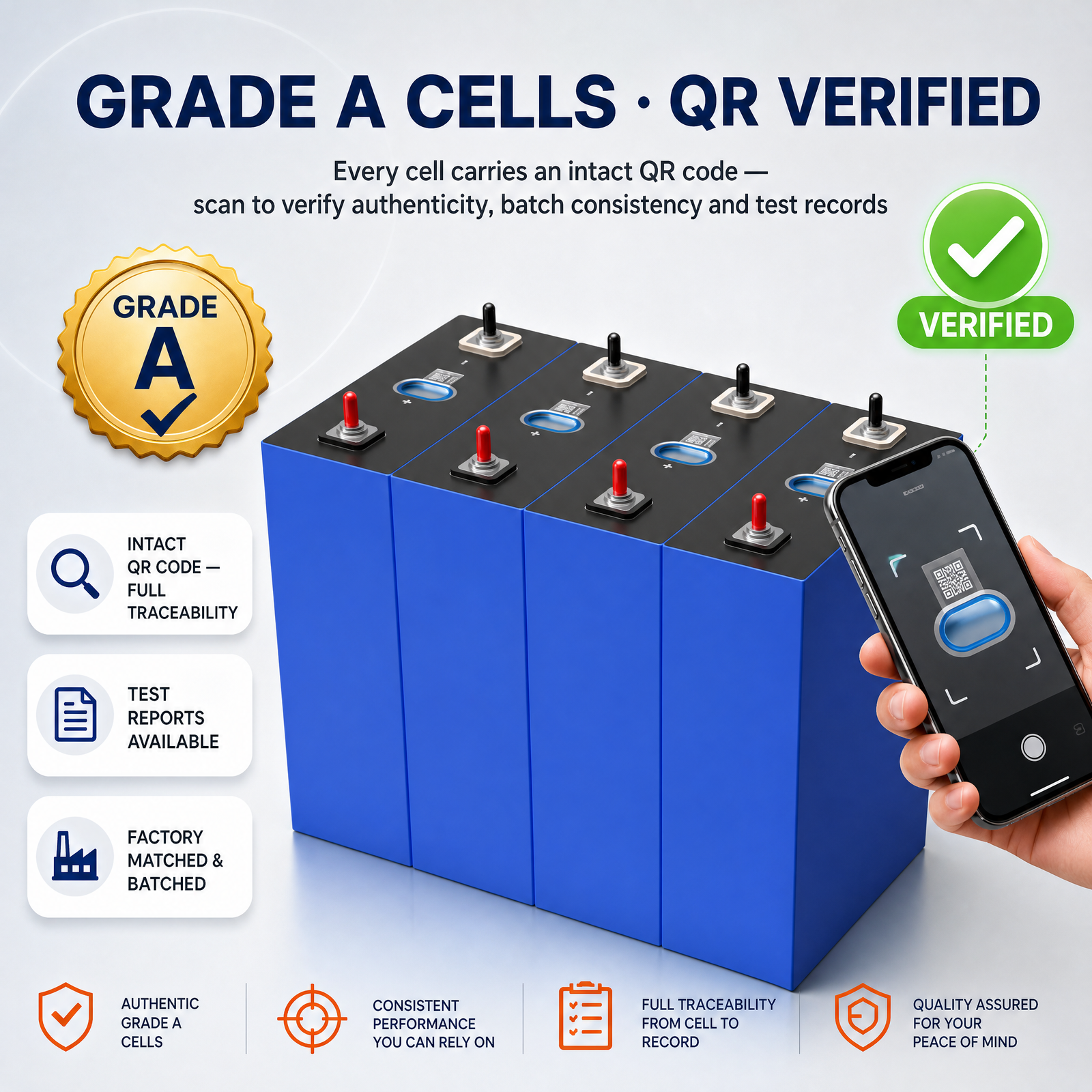 LF334 LiFePO4 334 Ач 345 Ач LF340 334 340 360 350 345 Ач Celda Grade a 3,2 В 350 Ач 4nrgy, протестировано PL 314 Ач 340 Ач Lipepo4 Аккумуляторный элемент - image 5