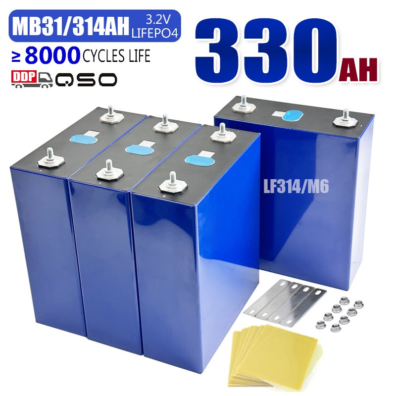 QSO MB31 Lifepo4 314AH 330AH 334AH 310Ah 280AH 314 320 Ah K A 3.2V/Eve314ah/4nrgy Pl Eu 320Ah 314Ah Lifepo4 Lithium Battery Cell