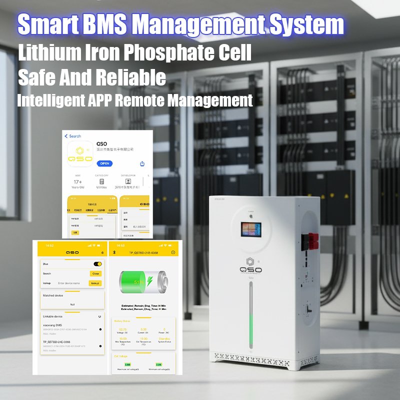 QSO Stock europeo 16 kwh 15 16kw Magazyn Energii Pl 4nrgy 16Kwh 324Ah 400Ah almacenamiento Solar 48V 51.2V 300AH 314Ah LiFePO4 Paquete de batería - image 3
