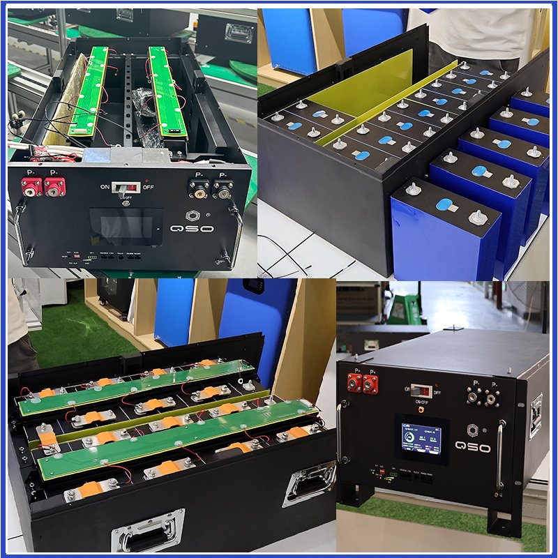 QSO Empty 51.2V Diy Kit 300AH 314Ah 280Ah With 16S 200A/V19/JK Storage 16Kwh V2 V3 Xr07 48V Lifepo4 Lithium Ion Battery Box Rack - image 4