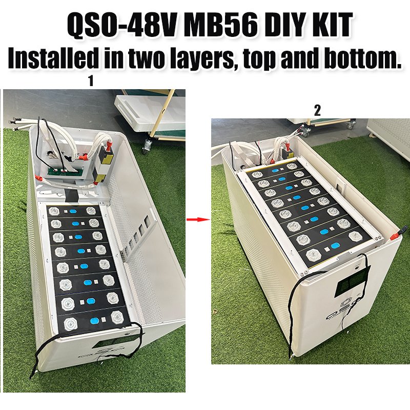 QSO 51.2V MB56 Diy Box With 16S JK Bms Jkbms Kit Doe-het-zelf Batterijdoos 2 32 Kw Kwh 32Kw 32kwh 628Ah 48V Lifepo4 Battery Case - image 4