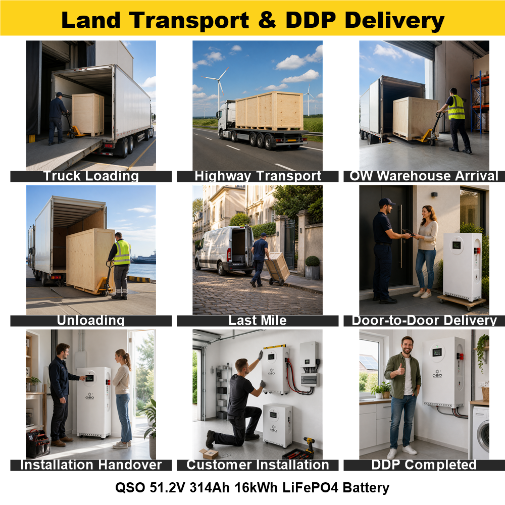 Stock europeo 16KWh LiFePO4 batería 51.2V 300Ah 314Ah 15 Kwh 15KW 15kwh 17,5Kw batería de iones de litio Accumulo Fotovoltaico 16Kw - image 6