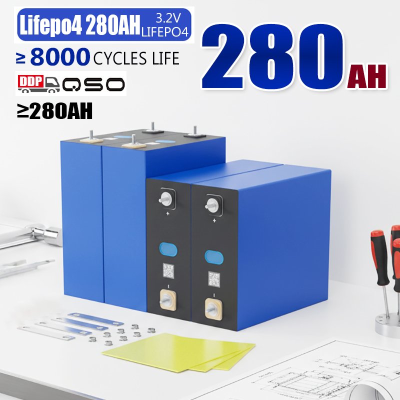 QSO Eu Stock DDP Desay 280AH 300Ah Busbar Lifepo4 Desay280 314AH LF 314 280 300 AH 3.2V Huizhou Desay 280Ah Lithium Battery Cell