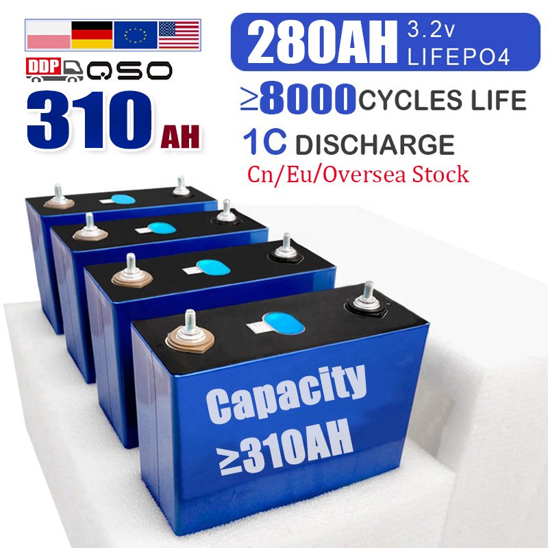 DDP Eu Us Usa Local Warehouse Stock Lifepo4 Battery LF280K 3.2V 280Ah 314Ah Paragon Diy Lifepo4 Prismat Lithium Ion Battery Cell