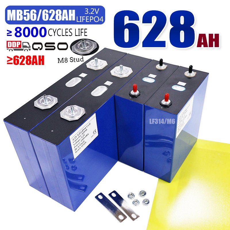 DDP Mb56 Lifepo4 628Ah Evemb56 Lf560K Lf668 Mb628 MB 628 600 640 Ah Amp Amperes 560AH Lifepo 4 640AH Lithium Battery 660AH Cell