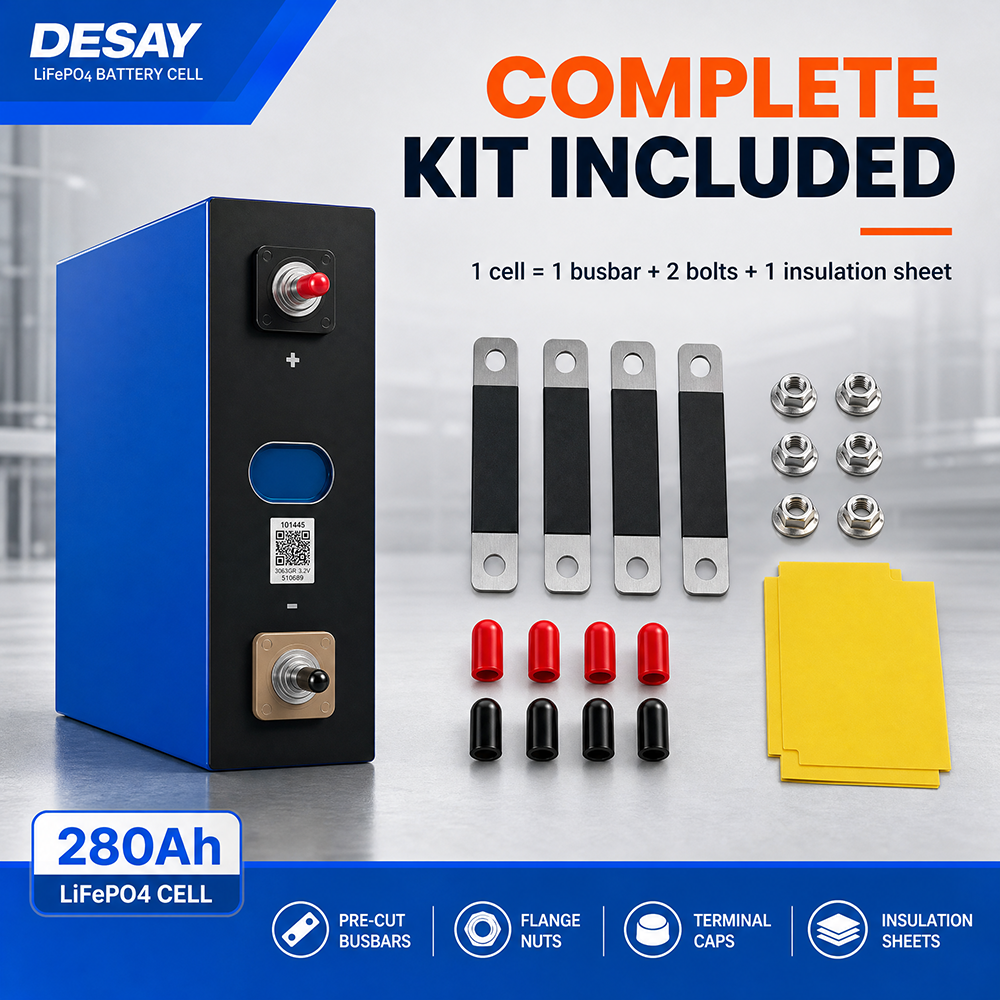 QSO Trending Product 2027 Desay280 Польша Stock Desay LiFePO4 280 Ач LFP 280 Ач 315 Ач 330 Ач 3,2 В 314 Ач Солнечная литиевая батарея - image 2