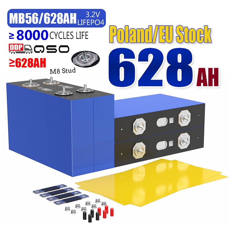 Poland Lifepo4 MB56 628Ah MB 56 BM56 B56 668AH/Mb65 De 628amp 628 Ah 3.2V Lipo 4 3 3.2V 684Ah Lipo4 Lithium Battery 660AH Cell
