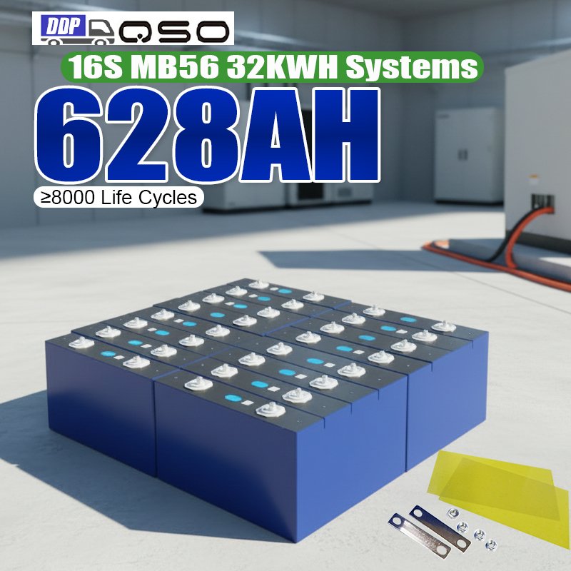 Poland Eu Stock Lifepo4 Mb56 628Ah Cellule Mb57 Mb51 MB65 Lfp Evemb56 Prismatica Celda De Litio Lithium Battery Lipo4 660Ah Cell