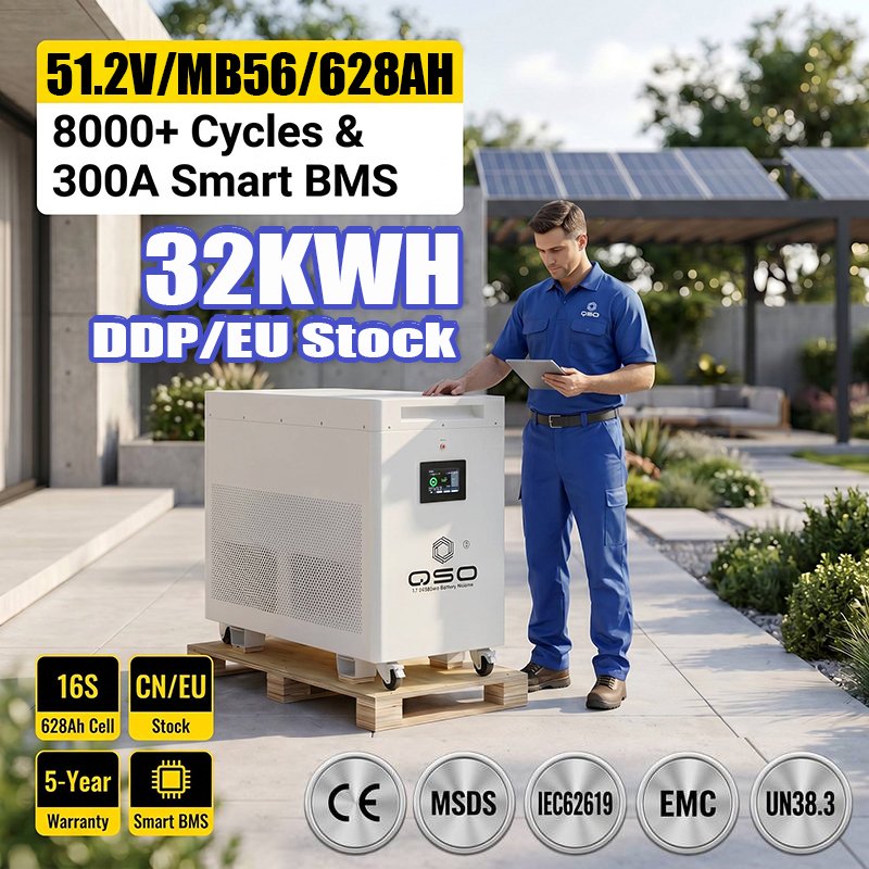 QSO 4nrgy 32Kwh 30Kwh Hektary Offgrid Poland 32KW Bank Energii Au Lithium Ion 2 30 32 KWH KW Khzh 48V 51.2V Lifepo4 Battery PACK
