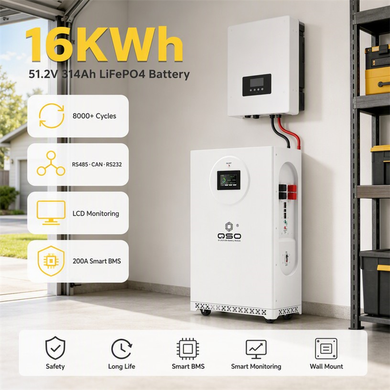 DDP Eu Stock 16Kwh 48V Batteria agli ioni di litio 16 Kwh 51 48V 20kwh 17Kw 17Kwh 15Kwh 51.2V 314Ah 300Ah Da LiFePO4 Batteria Akku - image 3