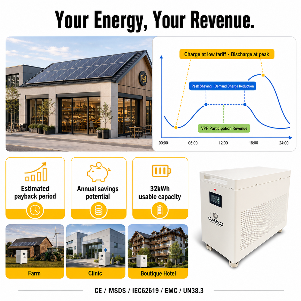 2027 Eu Stock DDP 32Kwh 628AH 32Kw Bateras Para Kit 36Kw Solar Bateria De 36 kw 30 32 KWH Batteria al litio 51.2V 48V LiFePO4 - image 3