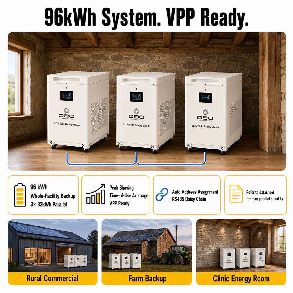 2027 Eu Stock DDP 32Kwh 628AH 32Kw Bateras Para Kit 36Kw Solar Bateria De 36 kw 30 32 KWH Batteria al litio 51.2V 48V LiFePO4 - image 5